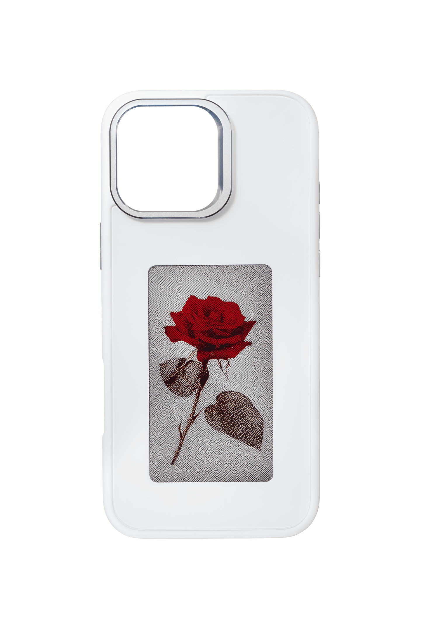 E-Ink Handyhülle für iPhone 16 Pro Max in weiss, individuell anpassbar