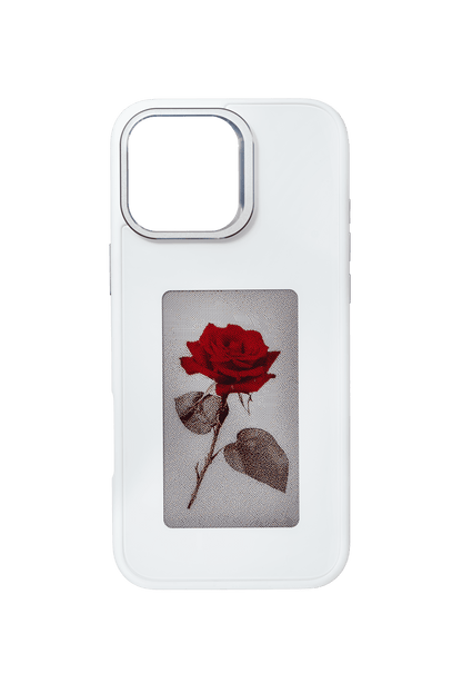 E-Ink Handyhülle für iPhone 16 Pro Max in weiss, individuell anpassbar