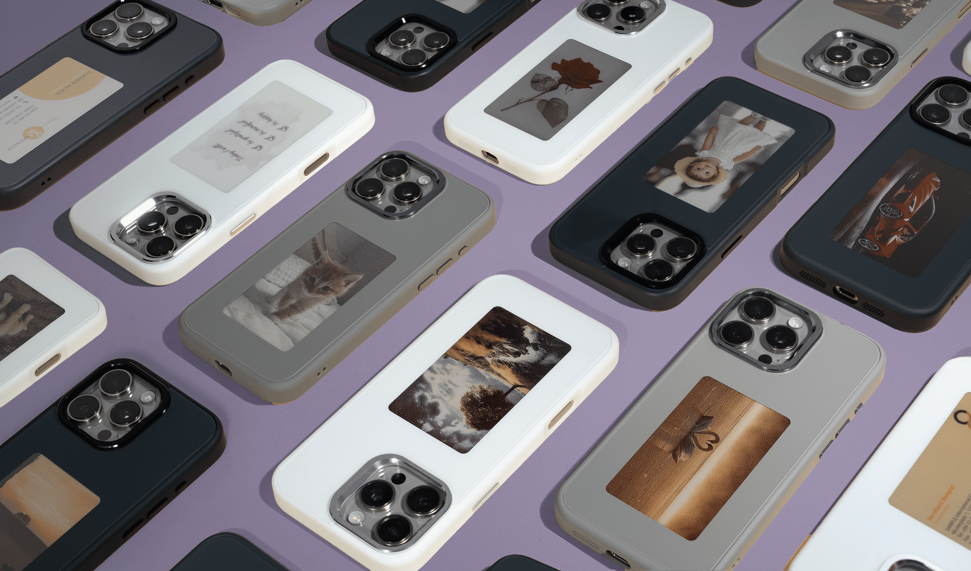 Mehrere Handyhuellen in verschiedenen Farben,  individuell anpassbar